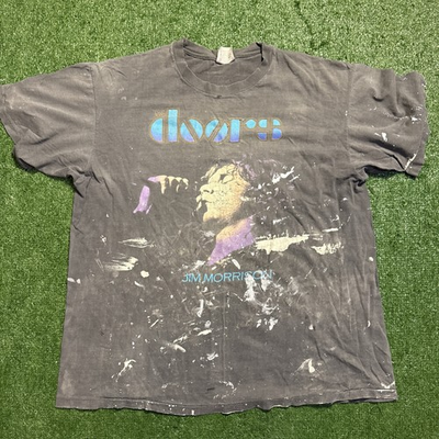 #ad #ad Vintage The Doors Jim Morrison T Shirt Mens XL Graphic 90s Distressed Smoked Out $179.99