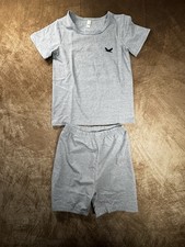 Kids 2 Piece Shorts Short sleeve shirt Set Grey Size 8