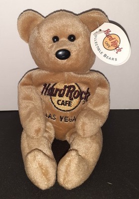 Hard Rock Cafe Las Vegas Collectible Beanie Bear Isaac Beara 1 Of 5