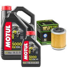 XC125 Cygnus Motul 5000 10w40 5L Oil Filter Kit Yamaha XC 125 2002 8.05 per litre