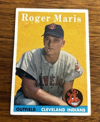 1958 Topps #47 Roger Maris RC Cleveland Indians EX