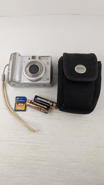 Canon PowerShot A530 5.0 Digital Point-And-Shoot Camera Tested and Working