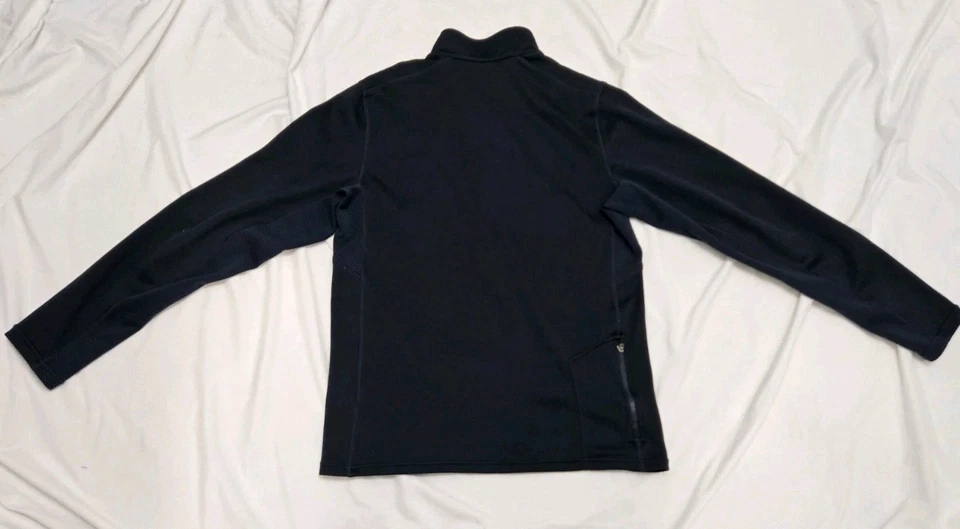 Nike Pullover Hombre Pequeño Azul Marino Dri-FIT 1/2 Cremallera Entrenamiento Atlético Top Foto 2 de 4