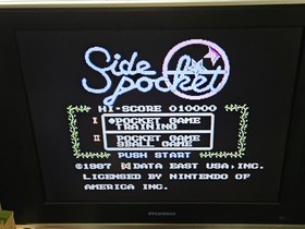 ORIGINAL NINTENDO NES SIDE POCKET GAME CARTRIDGE, MANUAL & SLEEVE TESTED