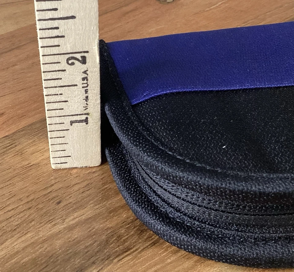 Cartera Sherpani Cremallera Alrededor Azul Negra Bandolera Extraíble Correa Organizador de Tarjetas Foto 4 de 4