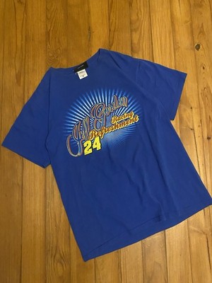 Chase Authentics Vintage Jeff Gordon NASCAR Pepsi Max Graphic Blue Tshirt Size M