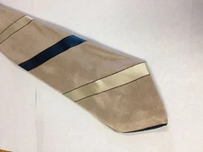 Mens Beige Blue Tie Necktie VAN HEUSEN (11873)