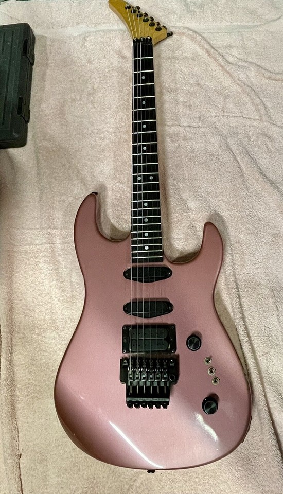 Vintage Warmoth Birdseye Maple Reverse Headstock Locking Nut Guitar