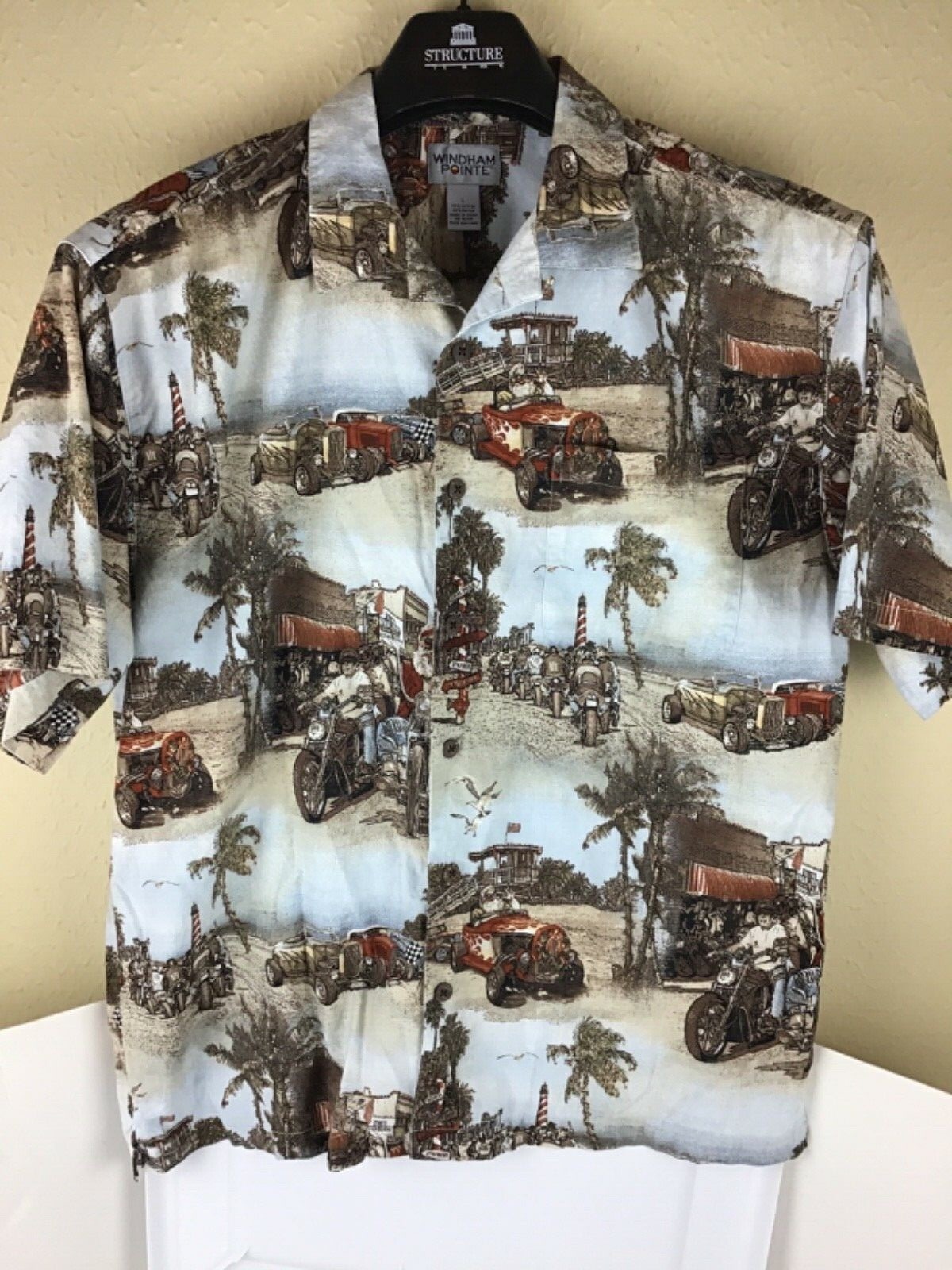 Windham pointe mens button down santa sturgis hot… - image 1