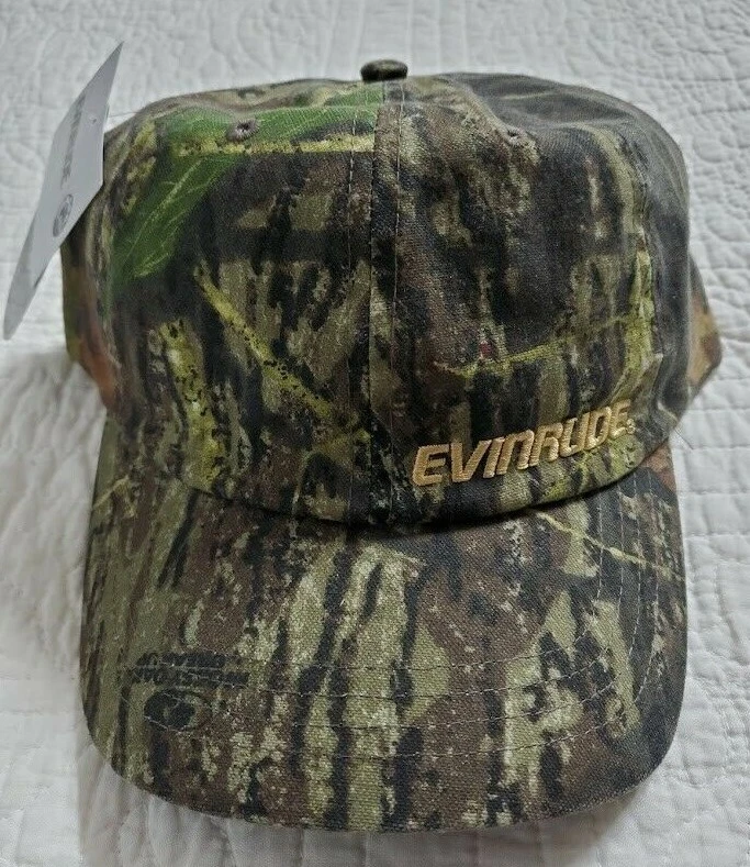 NEW Evinrude E-Tec Mossy Oak Camo Camouflage Hat Green Part # 768335
