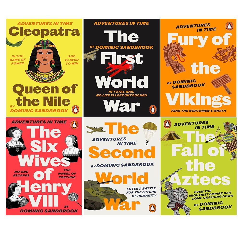 Adventures in Time Series 6 Books Set by Dominic Sandbrook First World War,Fury