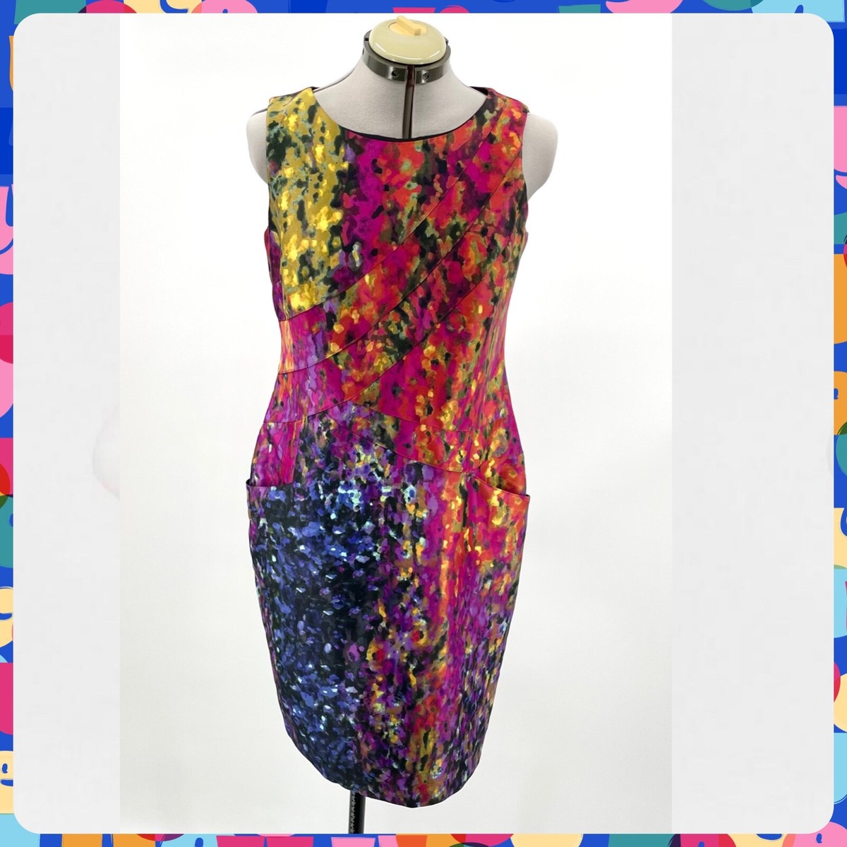 jones new york purple dress Jones New York Evening Size 16 Eggplant Purple Sleeveless Dress Calf Length  EUC