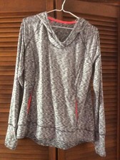 Tangerine Grey Heathered Womens Hoodie Size L/G Preowned