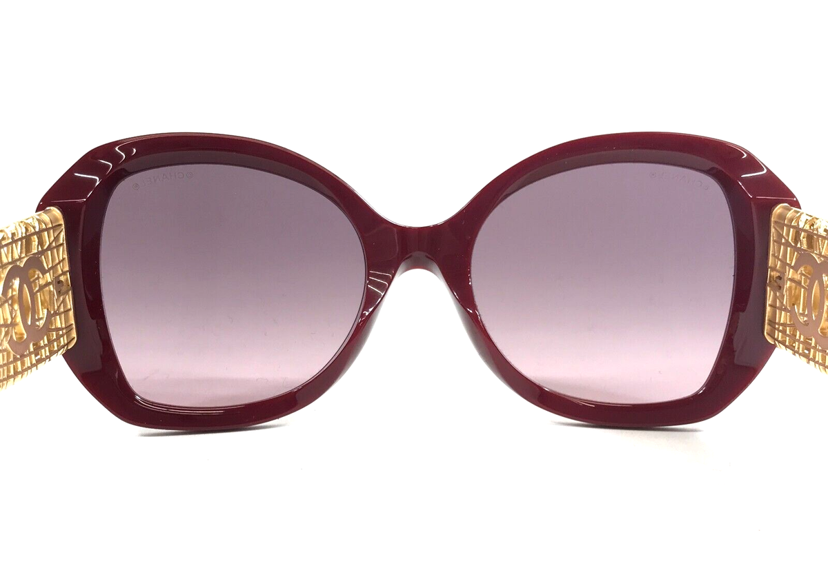 Chanel Sunglasses 5531-A c.1792/S1 Bordeaux Gold Asian Fit Frames