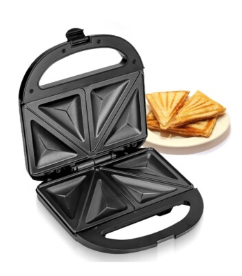 Geepas Toastie Maker 2 Scheiben Sandwich Toaster Maschine Antihaftbeschichtet leicht zu reinigen 750 W