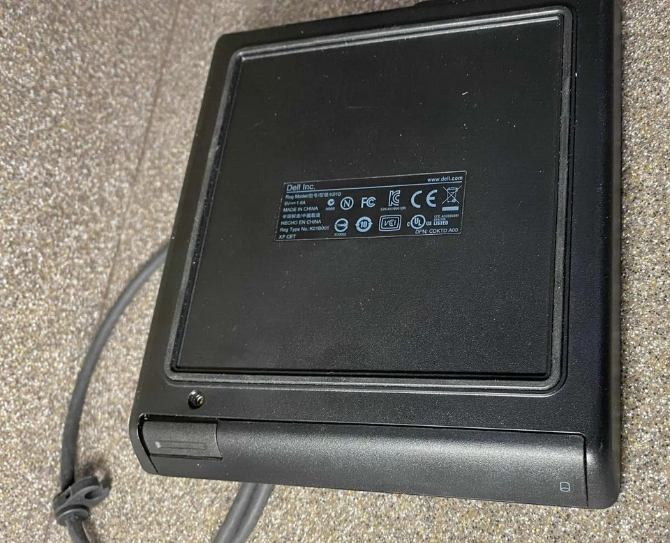 Genuine Dell K01B External or Internal Laptop DVDRW Drive K01B01 with Data Cable - Image 4 of 4