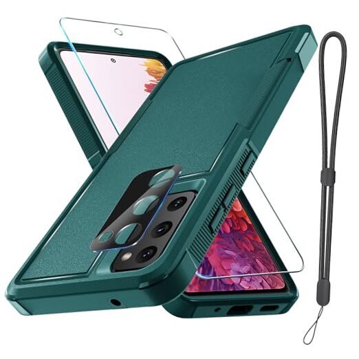 Case for Samsung Galaxy S20 FE, Full Body Heavy for Samsung S20 fe Dark Green