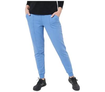 Isaac Mizrahi Live! Soho French Terry Pant w/ Pintuck Vista Blue