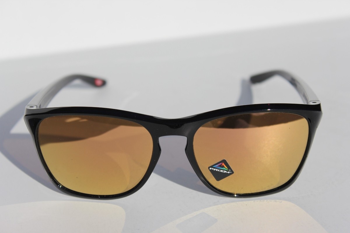 OAKLEY Manorburn Sunglasses Polished Black/Prizm Rose Gold NEW 