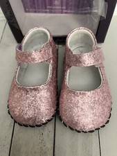 Pediped Delaney Lavender Pink Baby Girl Shoes US Size 6-12 Months