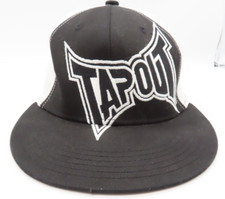 Youth Tapout Black White Flexfit Baseball Hat Cap