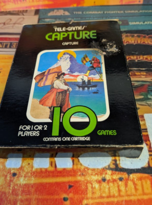 Capture (1981) ATARI 2600 VCS (Modul, Manual, Box) works 8-bit CIB SEARS !