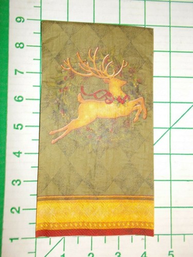 Zwei dekorative Hostess Servietten für Decoupage "Holly Deer" - Bild 4 von 7