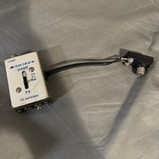 Vintage Archer Game to TV Antenna VHF UHF Switch Box Switcher Adapter Atari