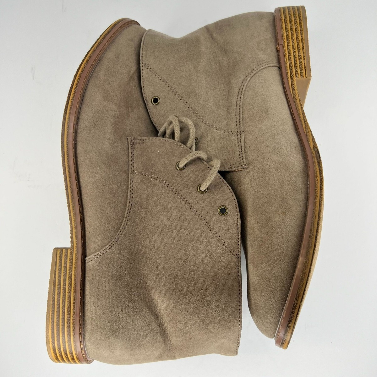 Old Navy Mens Brown Desert Lace Up Suede Ankle Bootie Size 