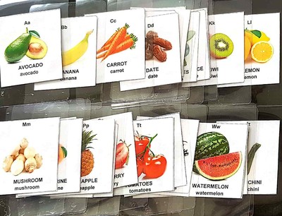 Kinder Frühlernressource A bis Z Buchstaben, Zahlen, Obst & Gemüse und Tiere 