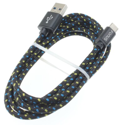 Type-C 6ft USB Cable Charger Cord Power Wire USB-C Long Braided Fast for Tablets