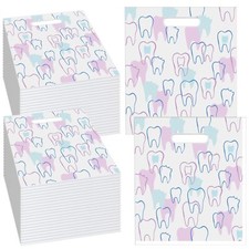 300 Pcs Dental Tooth Merchandise Goodie Bags for Hyginiest Dentist Patient Care