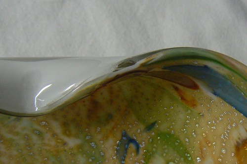 MURANO large empty opaline pocket, 22 cm, 1.3 kg double layer - Picture 4 of 5