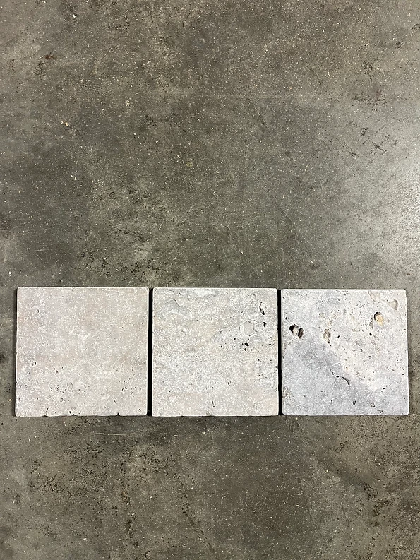 Piedra remodeladora Noce 6x6 borde travertino baño pared cocina (40 azulejos) T-118 Foto 3 de 4