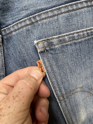 Vintage Levi's Jeans 40517-0913 36X32 USA Made 80s Orange Tab