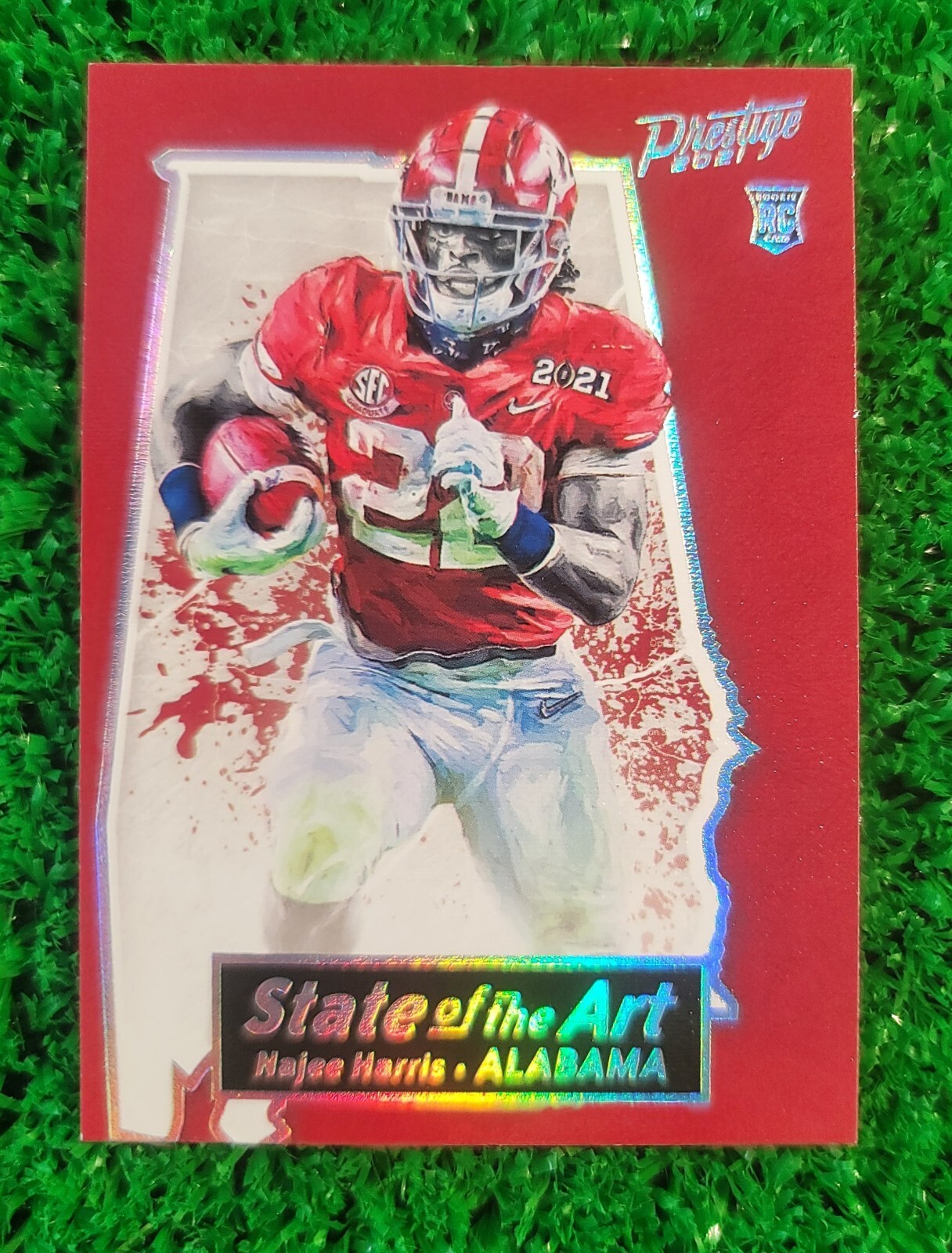 2021 Panini Prestige - NAJEE HARRIS - "STATE of the ART" - RC / SSP - STEELERS
