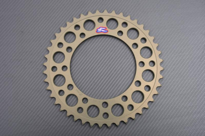 Couronne RENTHAL pas 525 usinée CNC Ultra Light 44 dents pour Yamaha Diversion