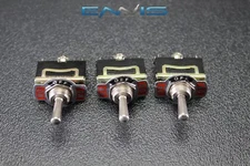 3 PCS TOGGLE SWITCH DPDT CENTER OFF TOGGLE 10 AMP 250V 15A 125V 3 PIN EC-1515P