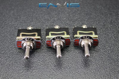 3 PCS TOGGLE SWITCH DPDT CENTER OFF TOGGLE 10 AMP 250V 15A 125V 3 PIN EC-1515P