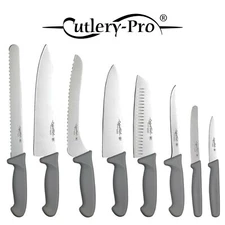 CUTLERY PRO Professional Kitchen Chef-Butcher Knives - German Carbon Steel Blade
