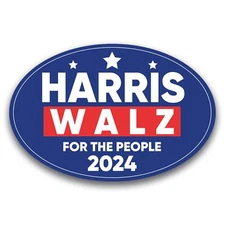 Magnet Me Up Kamala Harris Waltz 2024 Election Magnet, for The People, 4x6 inch