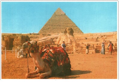 Giza - The Great Sphinx The Pyramid of Kephre Post Card Unused/Unposted/Blank