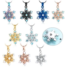 Snowflake Cremation Urn Jewelry Necklace for Ashes Urn Necklace Keepsake Gift US
