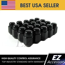Lug Nuts Acorn 14x1.50 20 Pc Chevy GM Black