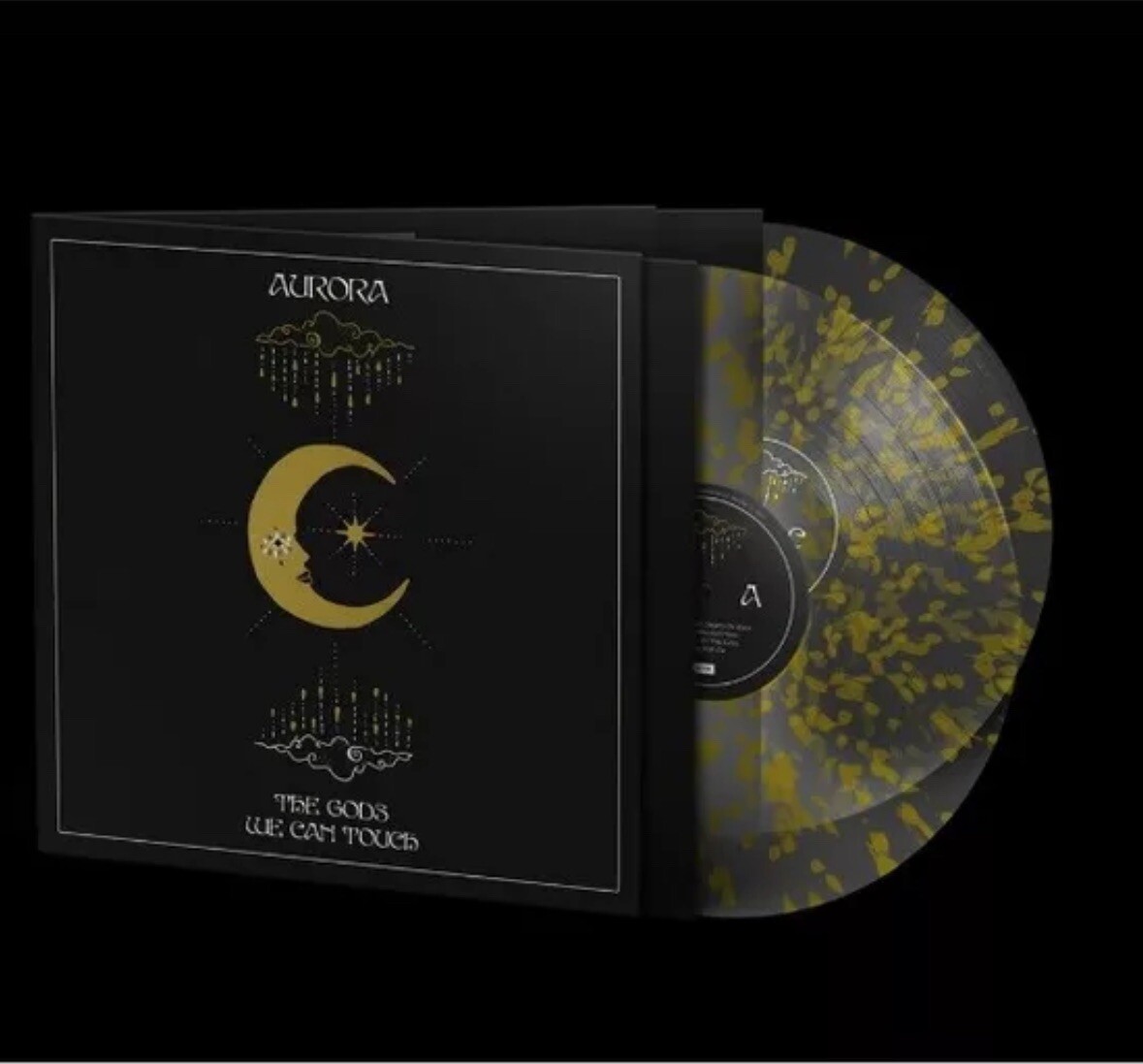 AURORA THE GODS WE CAN TOUCH VERY LIMITED CLEAR & GOLD SPLATTER LP NEW Seal