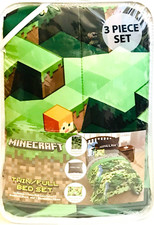 Jay Franco  Sons Minecraft Twin/Full Bed Set With Comforter Sham  Decor Pillow