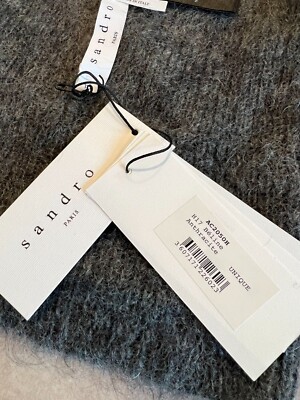 Sandro Wool Beanie H17 Beline Anthracite AC2050H *NEW WITH TAGS* Knit hat in Black for Men | Sandro Paris main image 4