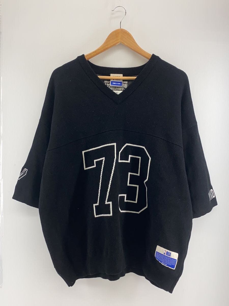 WIND AND SEA KNIT SWEATER Jaquard S (Thick L Cotton Black WDS-C 