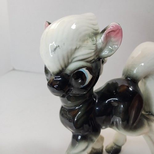 Vintage Keramik Pacific Japan großes Auge Pony Pferd Figur anthropomorph schwarz - Bild 13 von 16