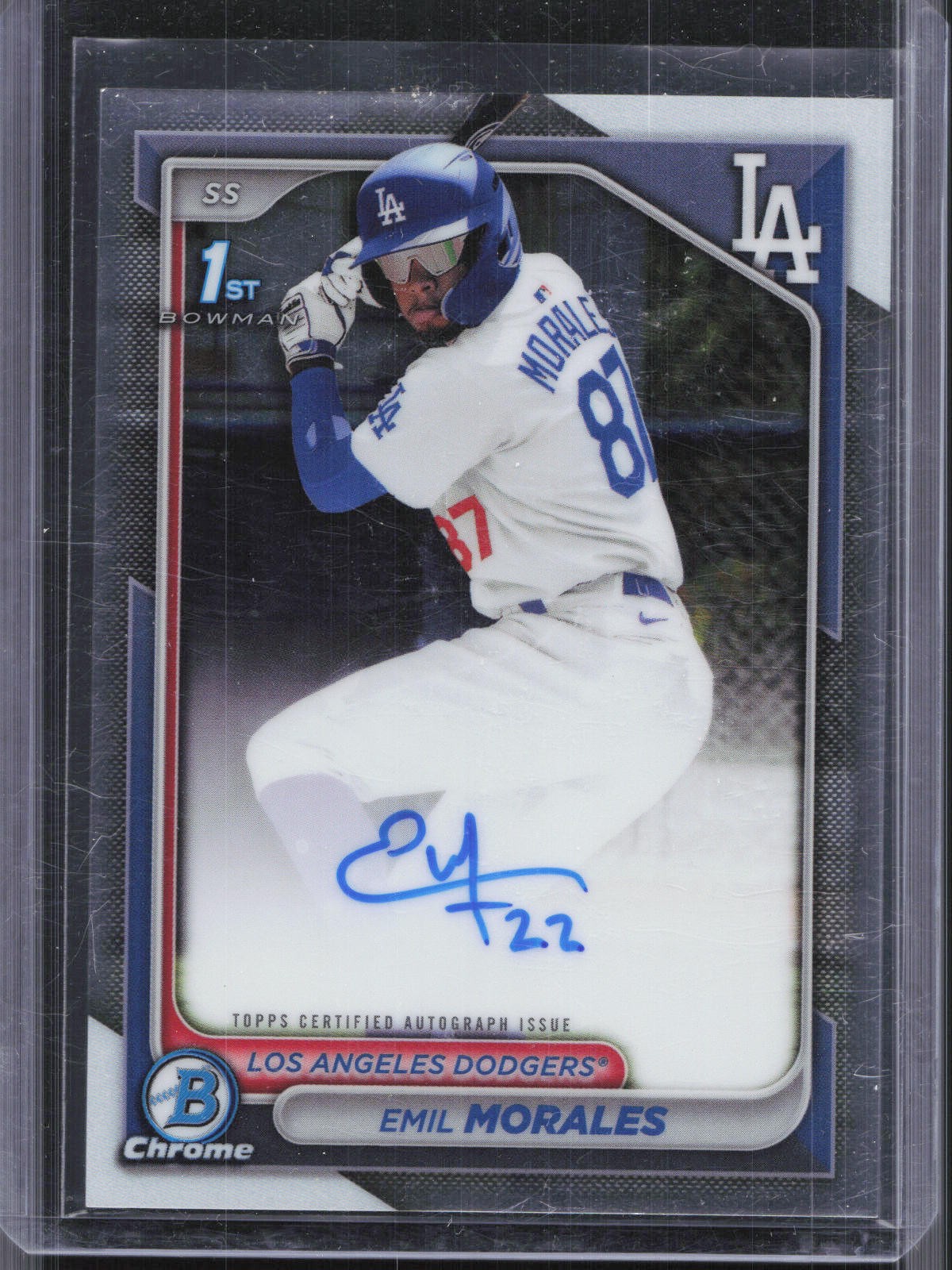 2024 Bowman Chrome #CPA-EM Emil Morales Prospects Autographs